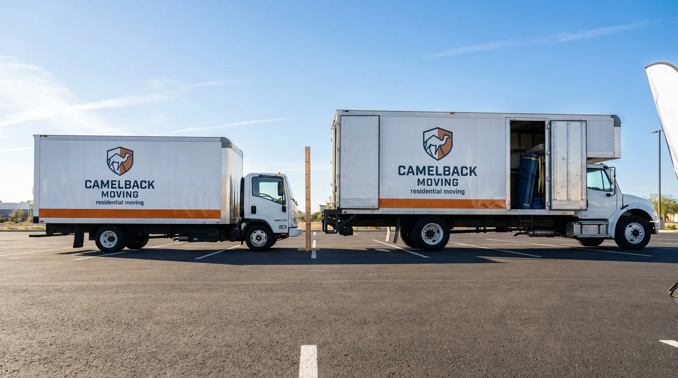 Moving truck size capacity guide in Hughes Springs